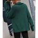 thumbnail image 4 of Suéter de punto de color puro,Chaqueta de suéter de punto Chaqueta de suéter con vuelta Suéter de punto con cremallera Valor excepcional, 4 of 6