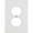 White, variant on Leviton 88103 001-88103-W Single Gang White Duplex Receptacle Wallplate