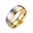 thumbnail image 1 of Bague de Mariage pour Femme en Acier Inoxydable 316l Couleur Or, 1 of 5