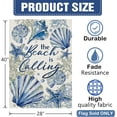 thumbnail image 2 of Dyrenson Summer Take Me To The Beach Decorative Garden Flag, Coastal Seahorse Starfish Conch Coral Yard Outside Home Decoration, Spring Anemone Burlap Outdoor Small Decor Double Sided 12 x 18, 2 of 6