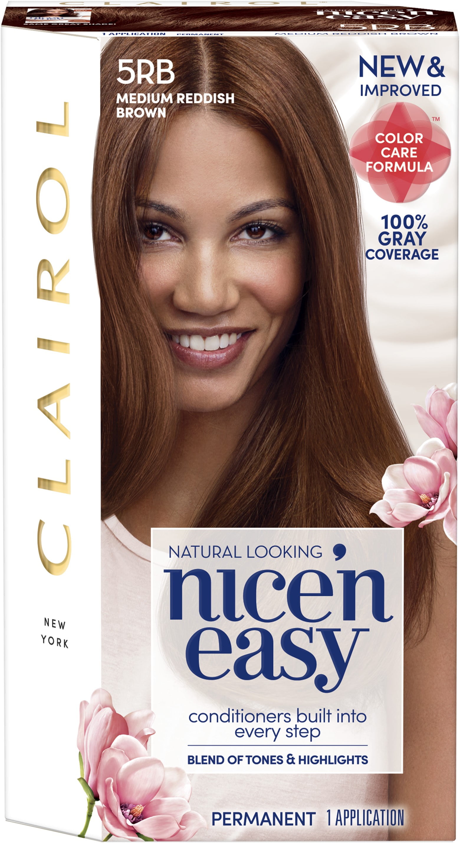 6 Pack Nice N Easy Permanent Color 5rb Medium Reddish Brown 1