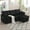 Black+Corduroy, variant on MOONMISS Corduroy Upholstered L-Shaped Storage Reversible Chaise Sectional Sofa with Side Pocket-Orange