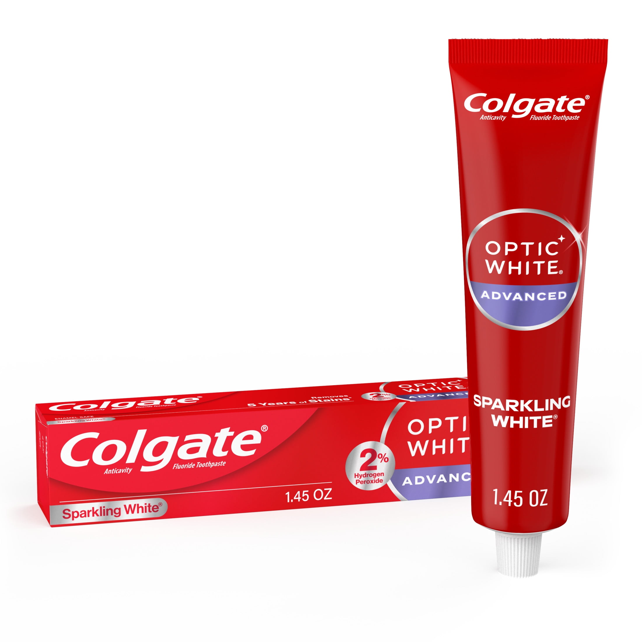 ホワイトニング Colgate Optic White Advanced Hydrogen Peroxide Toothpaste 3 Colgate Optic White Advanced Hydrogen Peroxide Whitening