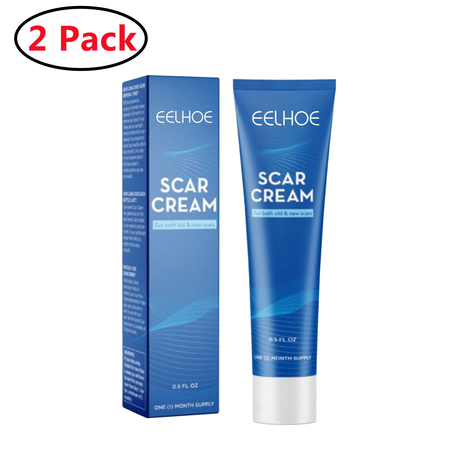 2 Pack Silicone Scar Cream,Scar Removal Gel Cream, Scar Silicone Gel ...