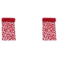 thumbnail image 2 of Camino de fieltro Inteprter estilo Simple moderno patrón de flores absorbente de agua portátil hogar café escritorio mantel posavasos Rojo 2Conjunto, 2 of 6