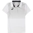 thumbnail image 1 of ASICS Womens Hex Polo Shirt, white, XS, 1 of 2