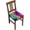 Rainbow Tie Dye, variant on 6 Packs Removable Chair Seat Covers for Dining Room, USA Flag on The Wall Stretchable Wedding Party Chair Slipcovers Cushion Protector Patriotic Furniture Decor, 16.9x16.9 Inches