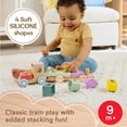 thumbnail image 4 of Tren Apilable de Madera Fisher-Price 9 Piezas para Bebés de 9+ Meses, 4 of 7