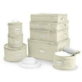 thumbnail image 7 of Sorbus China Storage Containers (Quilted) - Glass & Dish Storage Containers for Transport, Moving, Party - 8 Pc Stackable Plate Storage Set for Dinnerware, Mugs, Cups - Felt Plate Protectors Included, 7 of 7
