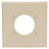 FLUSH MOUNT 2 GANG WALLPLATE IVORY