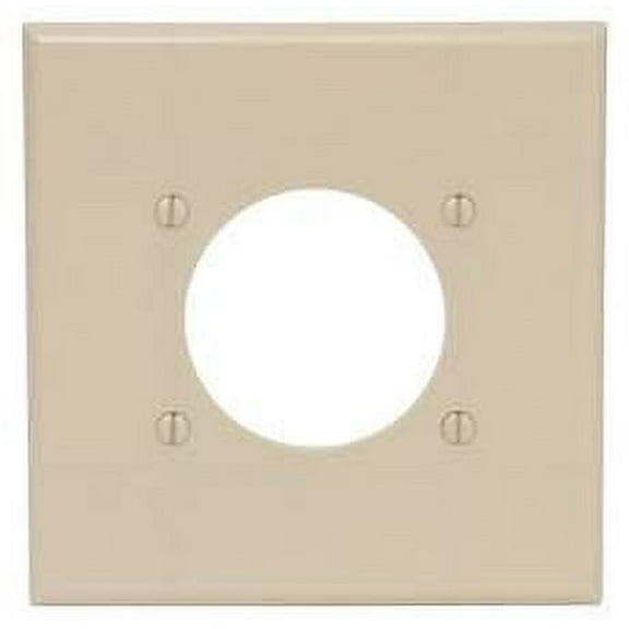 FLUSH MOUNT 2 GANG WALLPLATE IVORY