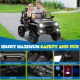 thumbnail image 6 of Ktaxon 24V Ride On Car for Kids, 2 XL Seater Electric Car,  2WD/4WD Switch Ride On Toy w/Parent Remote Control - Black, 6 of 9