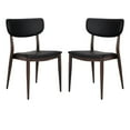 thumbnail image 1 of Sammy PU Faux Leather Dining Chair with Metal Black Frame – Set of 2 Sturdy Armless Side Chairs with Soft Upholstery, Modern Industrial Design, Comfortable Seating for Restaurants, Dining Rooms, Offic, 1 of 5