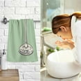 thumbnail image 7 of Yayeee 2 Pack Hand Towels for Bathroom 100% Cotton 16" x 28" Soft Absorbent Kitchen Towel, Lemon Juice, 7 of 7
