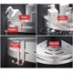 thumbnail image 2 of Estantes de baño de esquina Laimew, organizador de almacenamiento de cocina de aluminio sin perforaciones, con ganchos para ducha, estantes de baño (plateados), 2 of 5