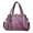 Purple, variant on ZTTD Ladies Bag Handbag Soft Leather Large Capacity Messenger Bag Women Bag Fashion Ladies Purses Handbag