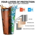 thumbnail image 3 of 16oz Tumblers Halloween Spider Web and Bats Stainless Steel Vacuum Insulated Double Wall Travel Tumbler Cups Mug with Lid and Straw,Cleaning Brush for Coffee,Tea, 3 of 4