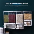 thumbnail image 4 of Dispensador de arroz Caja de almacenamiento de alimentos secos montada en la pared Contenedores de granos de cereales sellados Hugtrwg Para estrenar, 4 of 7