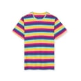 thumbnail image 5 of Lars Amadeus Men's Vintage Crew Neck Short Sleeve Striped T-shirt, 5 of 6