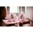 thumbnail image 2 of Hand Painted Ceramic Pink Orchid Salt and Pepper Shakers 2.5in Gift, 2 of 3