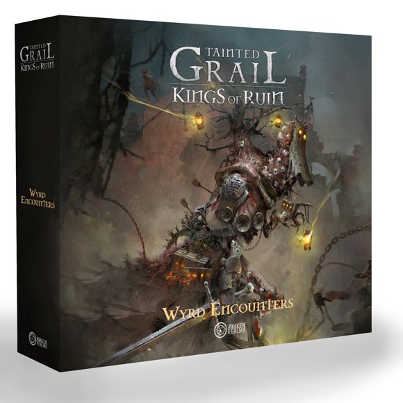 Awaken Realms Tainted Grail: Kings of Ruin Wyrd Encounters Board Game Expansion - Enhance Your Immersion with Plastic Guardian Models! Ages 14+, 1-4 Players, 2-3 Ho