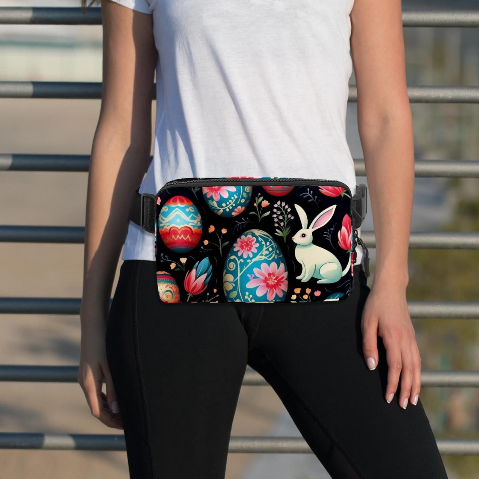 Easter Lightweight Adjustable Running Belt Waist Bag with Extension Strap - Unisex