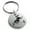 Silver, variant on Stainless Steel Soma Samurai Crest Engraved Small Medallion Circle Charm Keychain Keyring