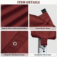 thumbnail image 5 of Pakunoda 12' X 20' Carport Canopy Replacement Cover, Portable Car Garage Shelter Party Top Tent with 34PC Ball Bungees, Burgundy (Only Cover, Frame Not Included), 5 of 8