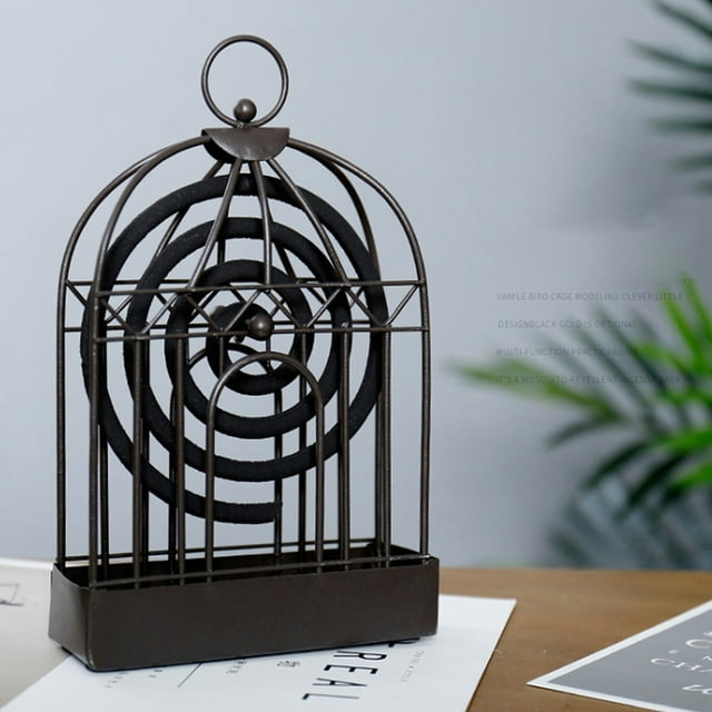 Soporte metálico para espirales antimosquitos | Soporte colgante para incienso repelente de insectos | Quemador metálico duradero para espirales antimosquitos | Control de plagas esencial pa