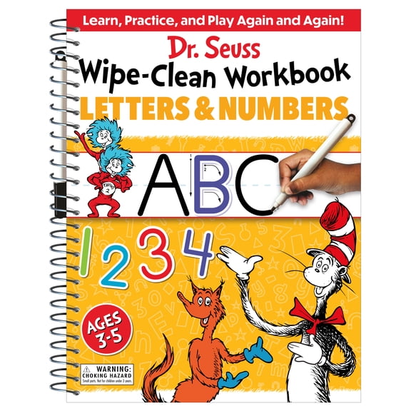 Dr. Seuss Wipe-Clean Workbook: Letters and Numbers: Activity Workbook for Ages 3-5 (Paperback)