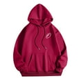 thumbnail image 3 of WEAIXIMIUNG Robe Sweat à Manches Courtes pour Femmes, Décontractée, Imprimé Graphique, Légère, Hoodie, Manches Longues, Pull de Football, Blouse, 3 of 4