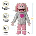 thumbnail image 4 of 25 Pouces Kimmie, Fille Rose, Corps Entier, Style Ventriloque Puppet, 4 of 5