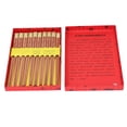 thumbnail image 5 of YAHHU Natural Sequoia Wood Chopsticks – 10 Pairs, Anti‑Slip, Reusable, Dishwasher Safe,  Ideal for Chinese & Sushi, 5 of 10