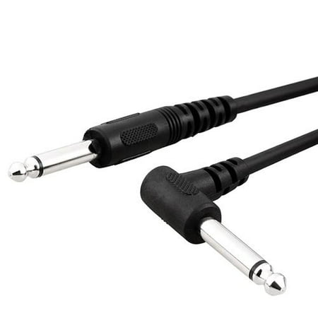 Insten 1/4-inch Straight to Right Angle Guitar Patch Cable M / M 10FT,
