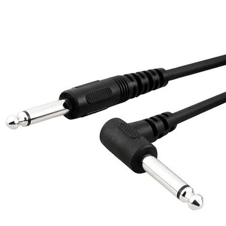 - Insten 1/4-inch Straight to Right Angle Guitar Patch Cable M / M 10FT, Black