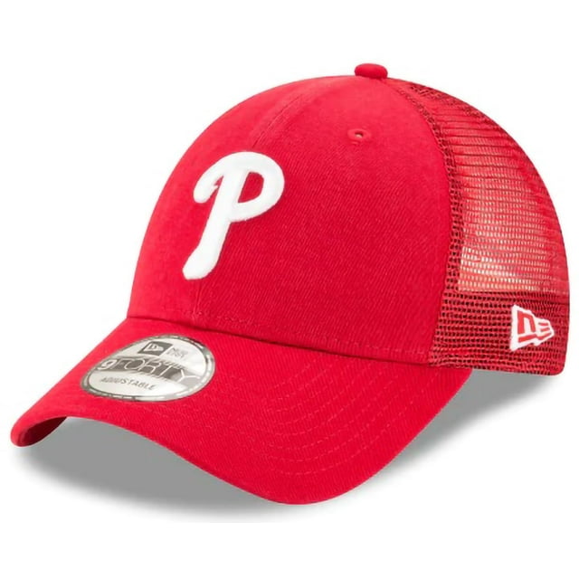 Gorra New Era 9FORTY MLB Phillies Roja Ajustable de Malla