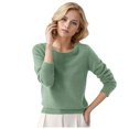 thumbnail image 2 of Womens Knit Sweaters Crew Neck Pullover Tops Loose Casual Long Sleeve Basic Winter Lightweight Outfits 2026 Mint Green M, 2 of 4