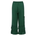 thumbnail image 4 of Babysbule Pants for Women Ladies Solid Color Casual Loose Pants Fashionable Ruffled Lace Up Pants, 4 of 9