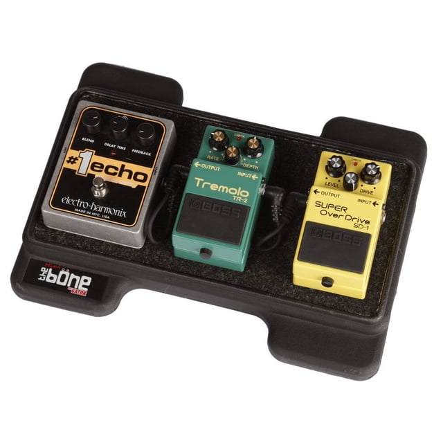 Pedalera para guitarra Gator G-MINI BONE Cases de 12,5 x 6 x 2 cm, color negro