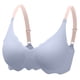 thumbnail image 1 of Karight Wireless T Shirt Bra Womens Seamless Full Coverage Sleep Bras Padded No Underwire Push Up Deep V Scalloped Bralettes, 1 of 3