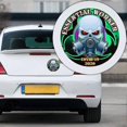 thumbnail image 5 of 1pc Car Window Reflective Sticker 3d Radioactive Skull Virus Vinyl Decal Car Motorcycle Waterproof L, 5 of 5