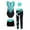 Blue Green, variant on Kids Girls 4Pcs Gymnastics Leotard Set Sparkle Ballet Dancing Unitards with Shorts Leggings and Hairband Blue&Black 6