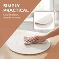 thumbnail image 4 of Unique Bargains Placemats Set of 4 Cotton Round Placemats for Dining Table Beige, 4 of 7