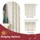thumbnail image 5 of Cortinas Beauoop de terciopelo navideño, 213 x 213 cm, 2 paneles, color dorado, 5 of 9