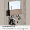 thumbnail image 4 of Portallaves Organizador De Madera Maciza Clásico Perchero Xtellar cafe, 4 of 4