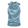 thumbnail image 4 of MAIHAN Cotton V Neck T Shirts Women Half Sleeve Summer Tees Casual Basic Tee Shirts Loose Fit Cute Basic Funny Tshirts Shirts for Women, 4 of 5