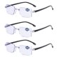 thumbnail image 1 of Gafas de lectura progresivas bifocales de corte de diamante para hombres, gafas multifocales de bloqueo de luz azul, gafas sin montura ultraligeras, nuevas, 1 of 4