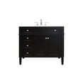 thumbnail image 3 of Elegant Decor Park Avenue 40" Solid Wood & Metal Single Bathroom Vanity in Black, 3 of 8