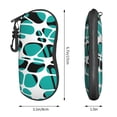 thumbnail image 4 of ZICANCN Sunglasses Soft Case, Mesh Fashion Square Plaid Neoprene Zipper Eyeglass Case for Men Women, 4 of 9