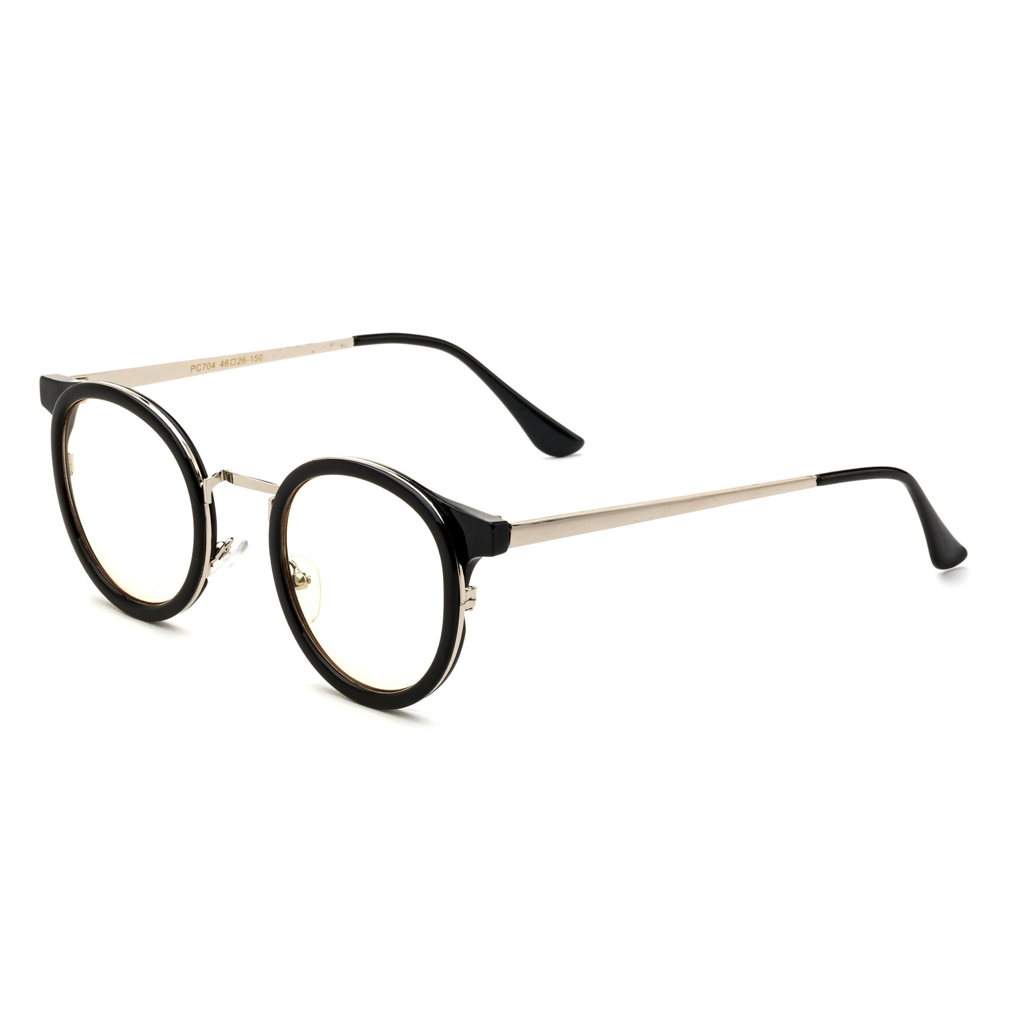 Newbee Fashion - Anti-Reflective Comfortable Computer Reading Glasses (No Magnification) Helps Eye Strain, Fatigue and Dry Eyes from Digital Devices with Anti-Blue Light, Anti-UV and Anti-Glare